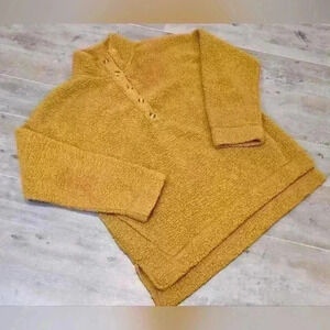 Aerie Sherpa Fleece Teddy 3/4 Button-Up Sweater.